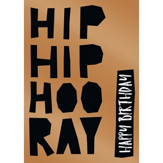 Doppelkarte Artwork Hip Hip Hoo Ray