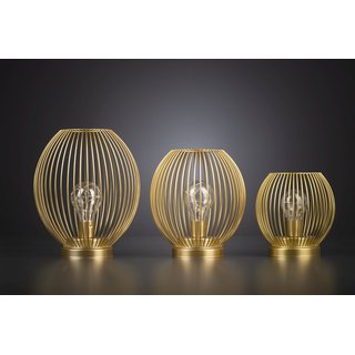 Lampe Glitter 19 cm LED gold