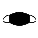 Nasen-Mund-Maske schwarz uni mit Filtertasche
