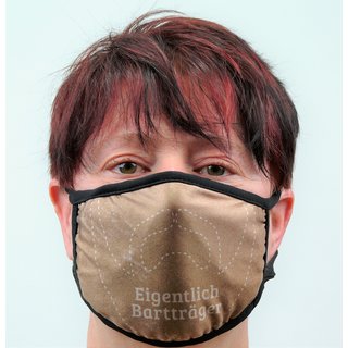 Nasen-Mund-Maske Men Eigentlich Bartträger mit Filtertasche