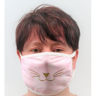Nasen-Mund-Maske Katzenschnuzchen mit Filtertasche
