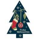 Formkarte unser Finne Frohe Weihnachten dunkelgrün