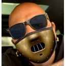 Nasen-Mund-Maske schwarz Motiv Hannibal