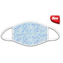 Nase-Mund-Maske Kristall blau mit Filtertasche