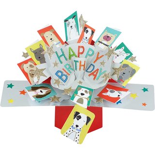 POP UP Karte Happy Birthday Dogs