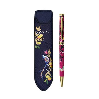 Stiftetasche und Kugelschreiber Flower