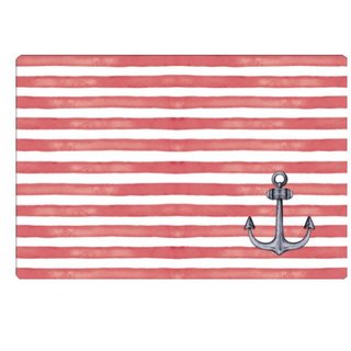 Tischset Sailors Anchor red