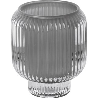 Kerzenhalter Glas 8,5cm grey