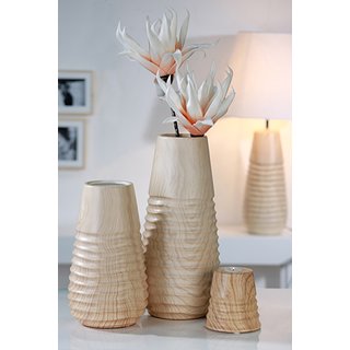 Vase Natural naturholzfarbend H=29cm