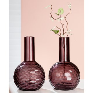 Glasart bauchige Vase Viola H=27cm